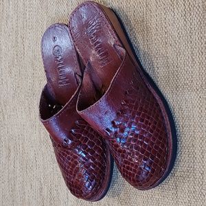 SALE!  Leather Mules (was $25)